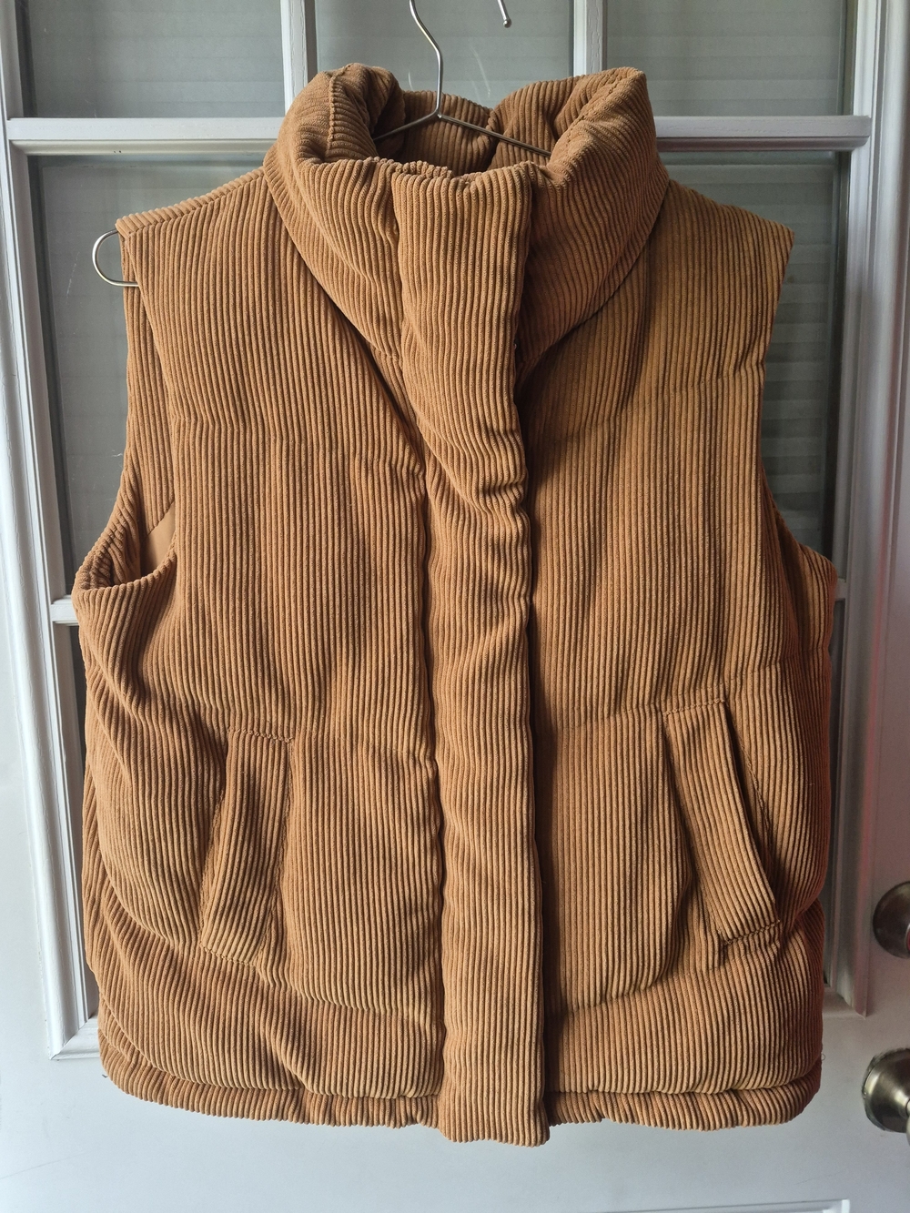 LIV Outdoor Women's Corduroy Puffer Vest in Camel